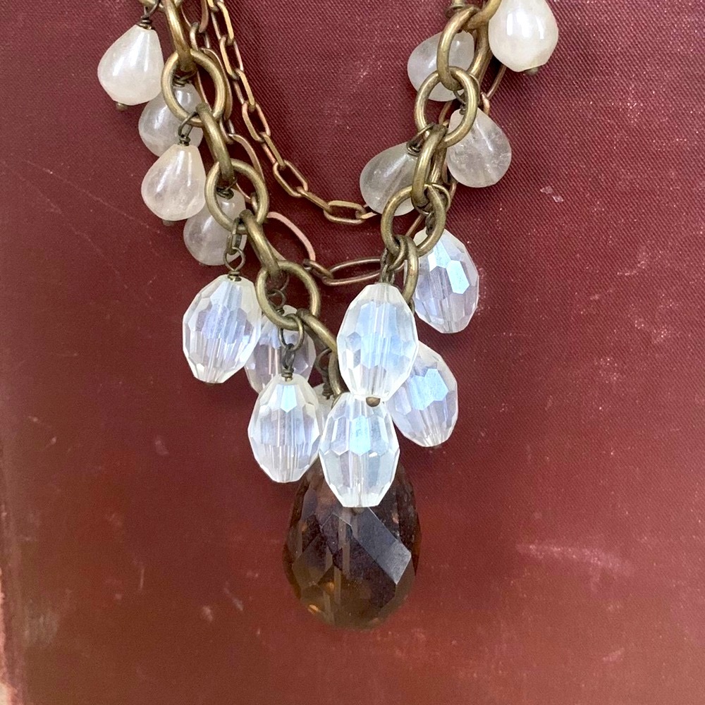 Multi strand beaded necklace